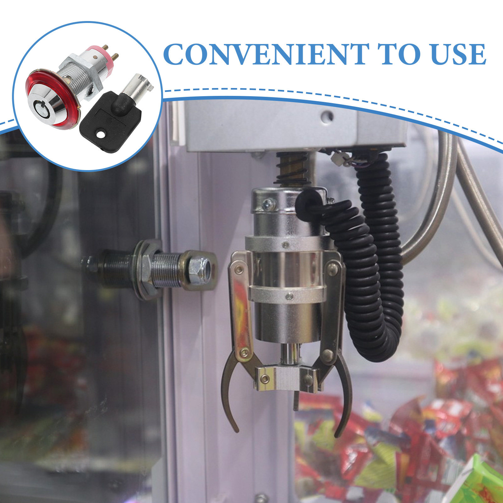 1 Set Tübüler Otomat Kilidi Se - Rv Snacks & Food Zone Surat Menu incelemesi ve fiyatı