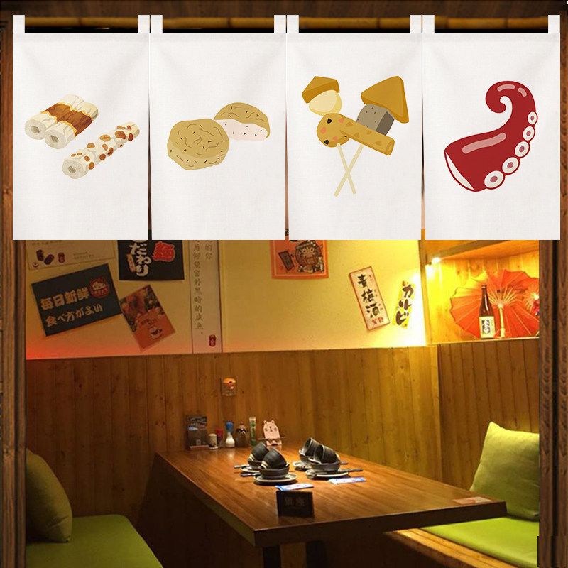 VIKAMA Japon Noren Kısa Perde  - Food Snacks Banner incelemesi ve fiyatı